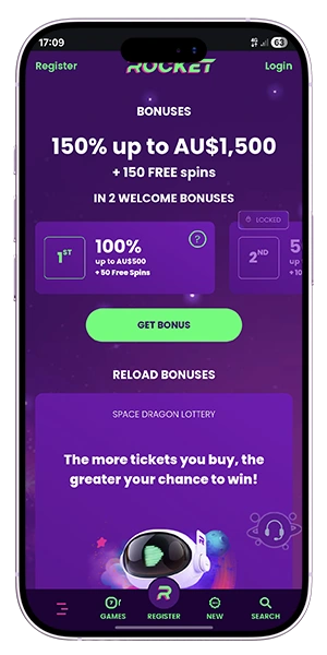 casino rocket Gameplay