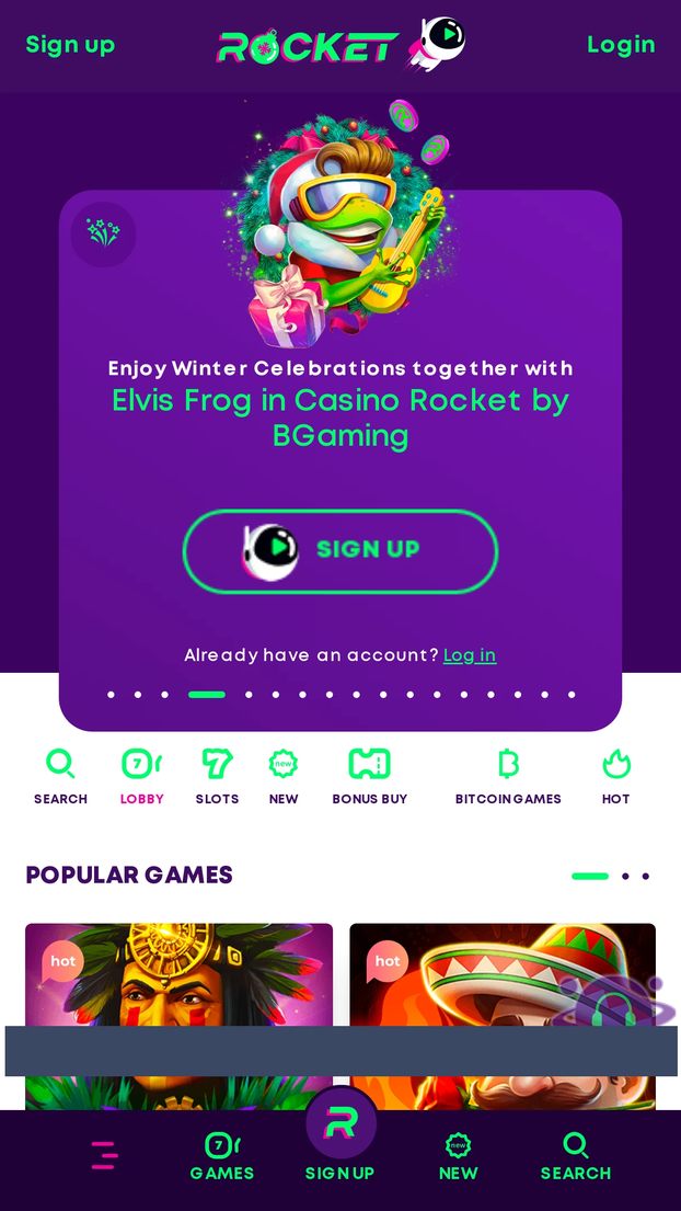 casino rocket Gameplay