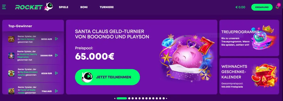 casino rocket Gameplay